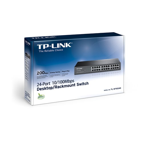 TP-Link TL-SF1024D 24-Port 100 Mbps Desktop Switch 