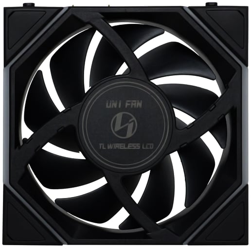 Lian Li UNI FAN TL LCD Wireless Reverse 120mm Triple Pack Fans in Black with controller