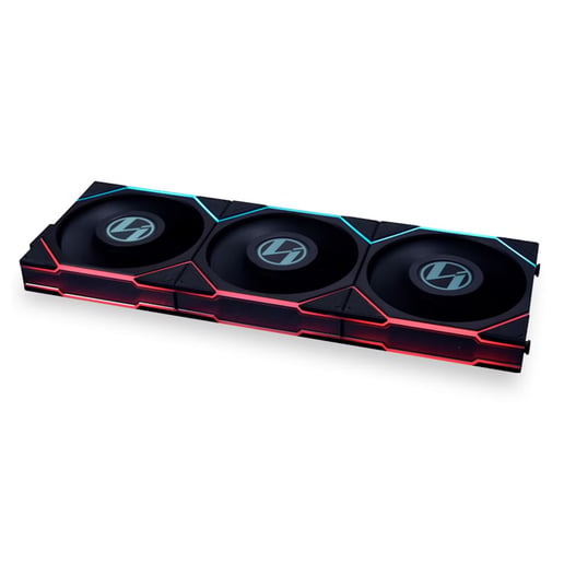 Lian Li UNI FAN TL LCD 120mm Chassis Fan Triple Pack in Black
