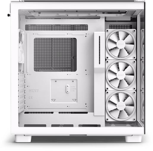NZXT H9 Elite Mid Tower Gaming Case - White 