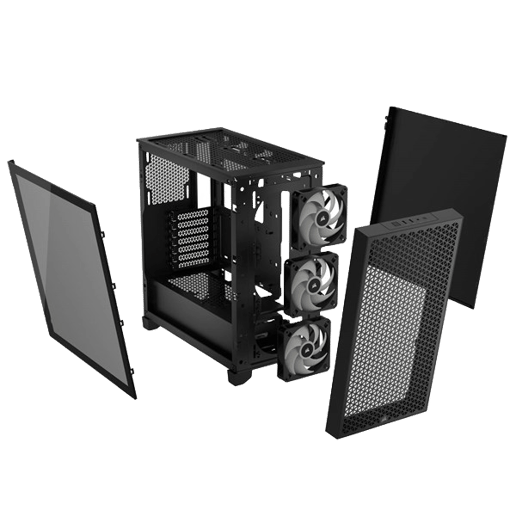 Corsair 3000D RGB AIRFLOW Mid Tower Gaming Case - Black 