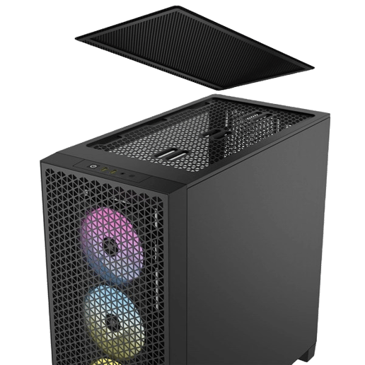 Corsair 3000D RGB AIRFLOW Mid Tower Gaming Case - Black 