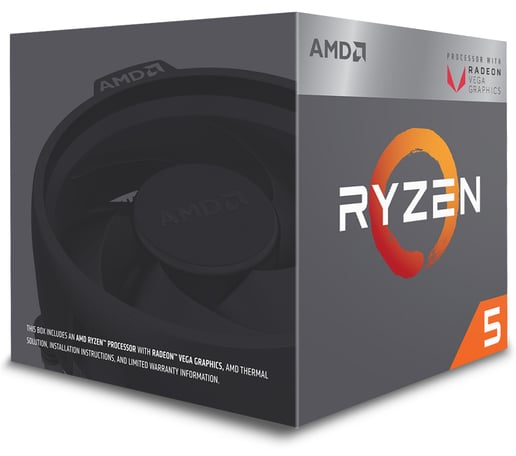 AMD Ryzen 5 2400G 3.6GHz Quad Core AM4 CPU 