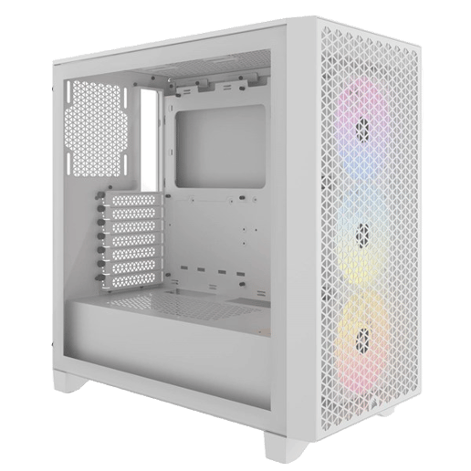 Corsair 3000D RGB AIRFLOW Mid Tower Gaming Case - White 