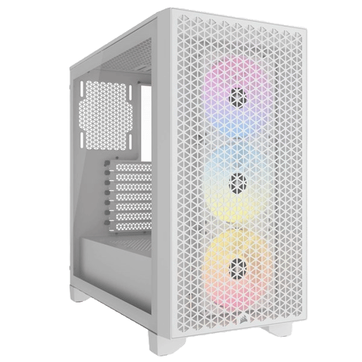 Corsair 3000D RGB AIRFLOW Mid Tower Gaming Case - White 