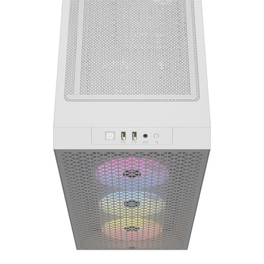 Corsair 3000D RGB AIRFLOW Mid Tower Gaming Case - White 