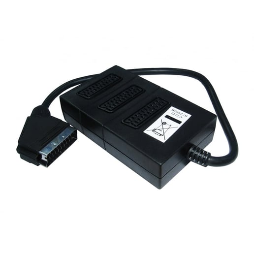 Cables Direct 3-Way SCART Splitter Box