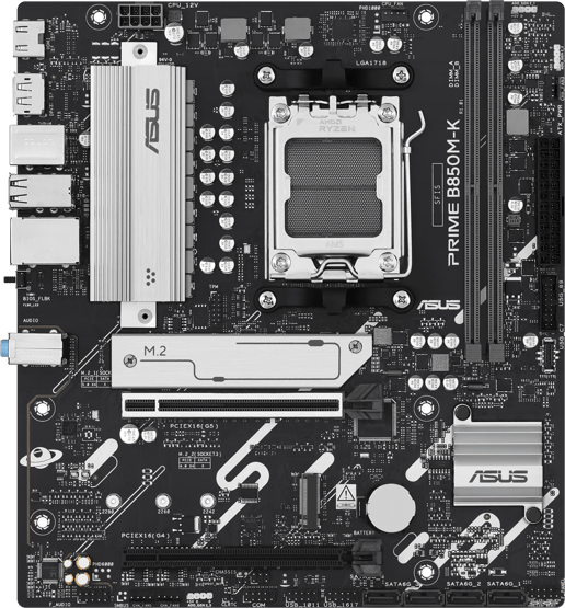 ASUS Prime B850M-K mATX Motherboard for AMD AM5 CPUs