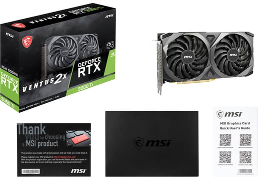 MSI GeForce RTX 3060 Ti Ventus 2X OC 8GB Graphics Card
