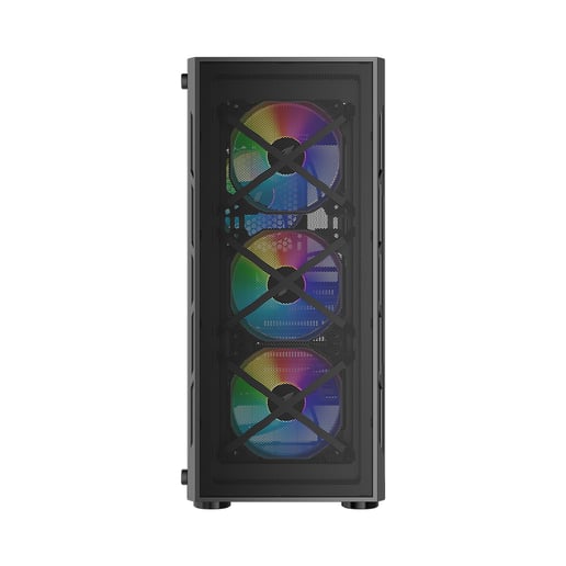 1st Player FireBase XP Mid Tower Gaming Case - Black 
