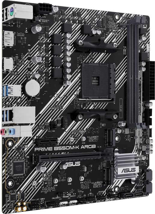 ASUS Prime B550M-K ARGB mATX Motherboard for AMD AM4 CPUs