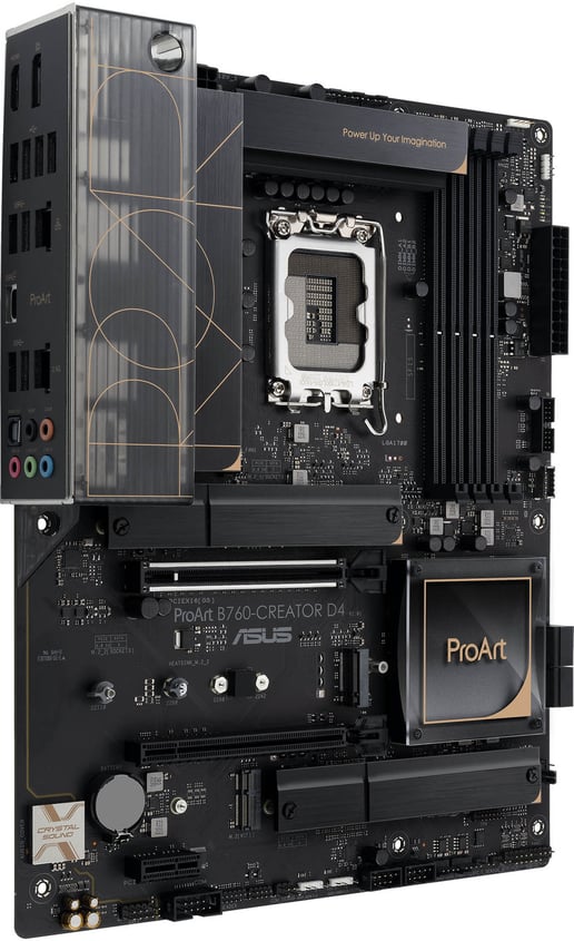 ASUS ProArt B760-CREATOR D4 ATX Motherboard for Intel LGA1700 CPUs