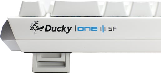 Ducky One 3 Classic SF Mechanical USB Keyboard in Pure White, 65%, RGB, UK Layout, Cherry MX Black Switches