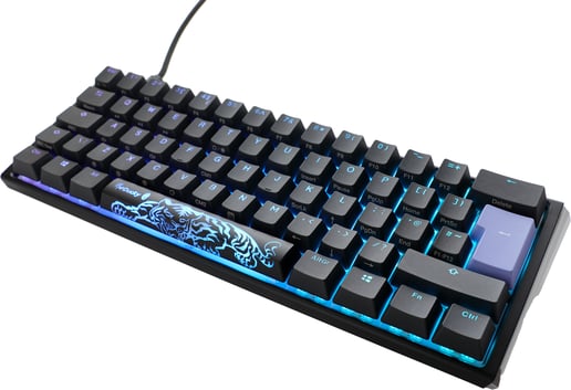 Ducky One 3 Classic Mini Mechanical USB Keyboard in Galaxy Black, 60%, RGB, UK Layout, Cherry MX Red Switches