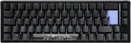 Ducky One 3 Classic SF Mechanical USB Keyboard in Galaxy Black, 65%, RGB, UK Layout, Cherry MX Black Switches