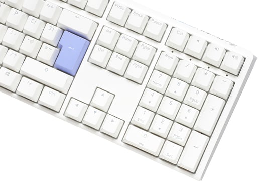 Ducky One 3 Classic Full Size Mechanical Cherry MX Brown RGB USB Keyboard - Pure White