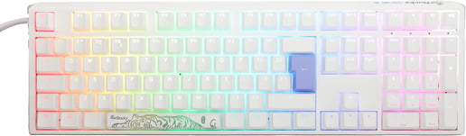 Ducky One 3 Classic Full Size Mechanical Cherry MX Brown RGB USB Keyboard - Pure White