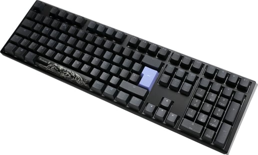 Ducky One 3 Classic Mechanical USB Keyboard in Galaxy Black, Full-size, RGB, UK Layout, Cherry MX Silent Red Switches