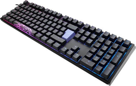 Ducky One 3 Classic Mechanical USB Keyboard in Galaxy Black, Full-size, RGB, UK Layout, Cherry MX Silent Red Switches