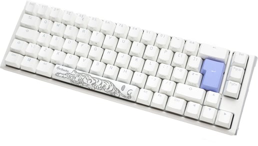 Ducky One 3 Classic SF Mechanical USB Keyboard in Pure White, 65%, RGB, UK Layout, Cherry MX Black Switches