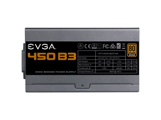 EVGA 450 B3 450W Semi-Modular Power Supply 80 Plus Bronze