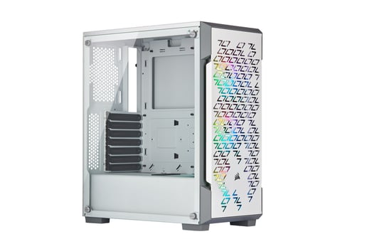 Corsair iCUE 220T RGB Airflow Mid Tower Gaming Case - White 
