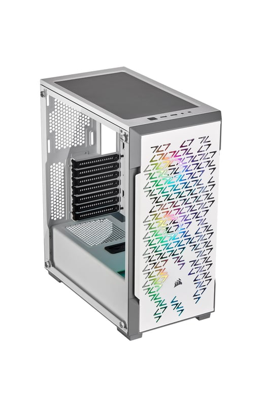 Corsair iCUE 220T RGB Airflow Mid Tower Gaming Case - White 