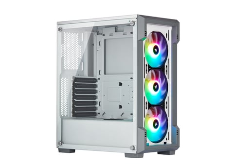 Corsair iCUE 220T RGB Airflow Mid Tower Gaming Case - White 