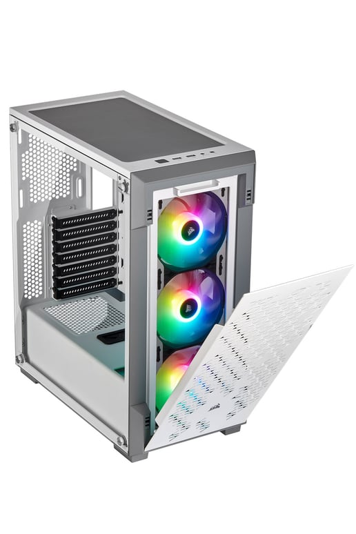 Corsair iCUE 220T RGB Airflow Mid Tower Gaming Case - White 