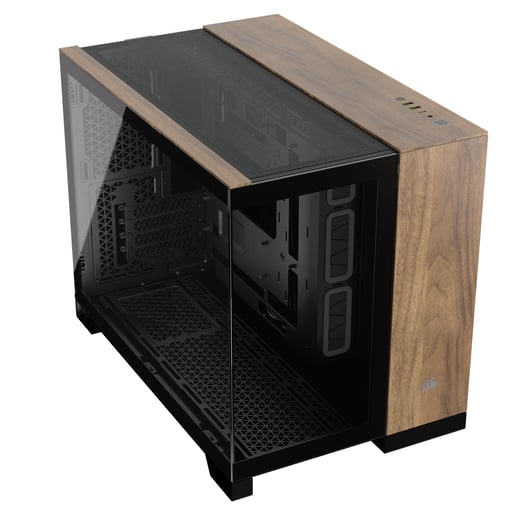 Corsair 2500X Walnut Mid Tower Case - Black 