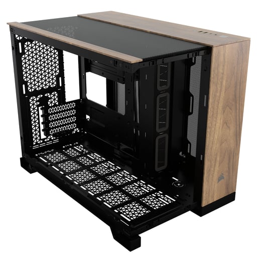 Corsair 2500X Walnut Mid Tower Case - Black 