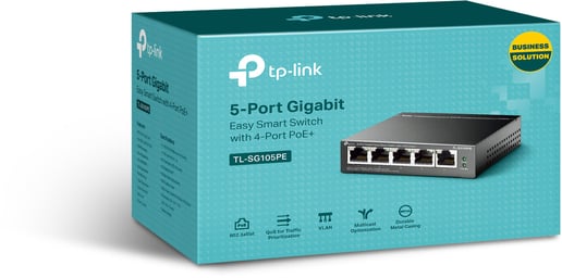 TP-Link TL-SG105PE 5-Port Gigabit Desktop Switch 