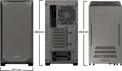 Be Quiet! Pure Base 500 Mid Tower Gaming Case - Grey 