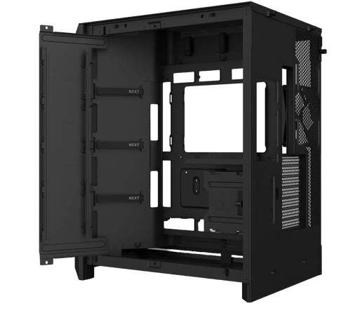 NZXT H9 Flow RGB+ (2025) Mid Tower Gaming Case - Black 