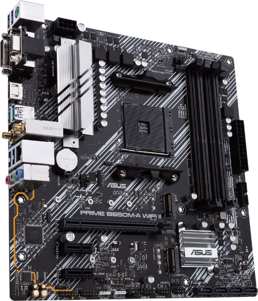 ASUS Prime B550M-A WIFI II mATX Motherboard for AMD Socket AM4 CPUs