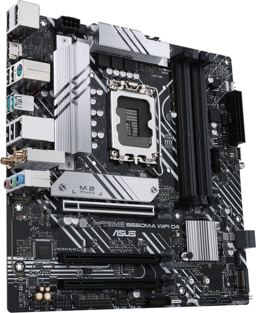 ASUS Prime B660M-A WIFI D4 mATX Motherboard for Intel LGA1700 CPUs