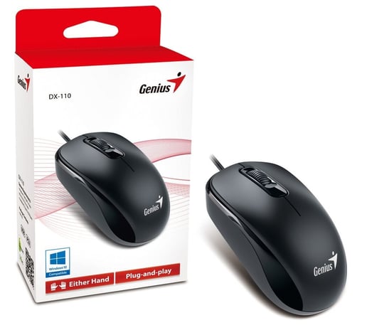 Genius DX-110 Black USB Full Size Optical Mouse
