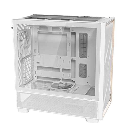 Antec Flux White Mid Tower Case - White 