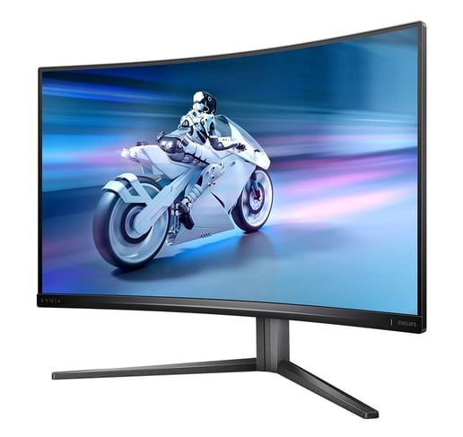 Philips Evnia 32" 1440p (QHD) Curved Gaming Monitor - VA, 500 nits, 240Hz, 1ms