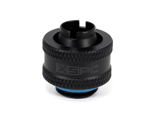 XSPC G1/4" to 3/8" ID 1/2" OD Compression Fitting (Matte Black) V2