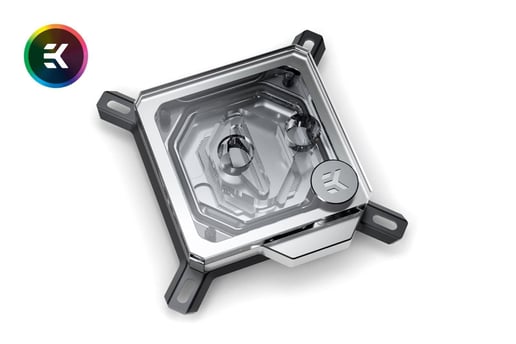EKWB EK-Velocity D-RGB CPU Water Block in Nickel and Plexi