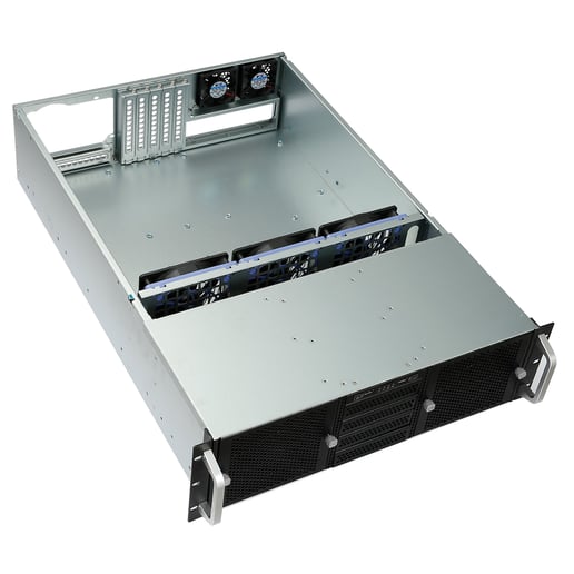 Codegen 3U 650mm Rackmount Server Case - Silver 
