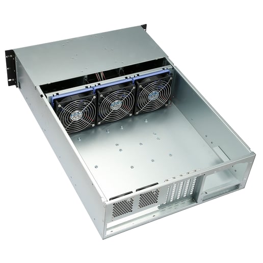 Codegen 3U 650mm Rackmount Server Case - Silver 