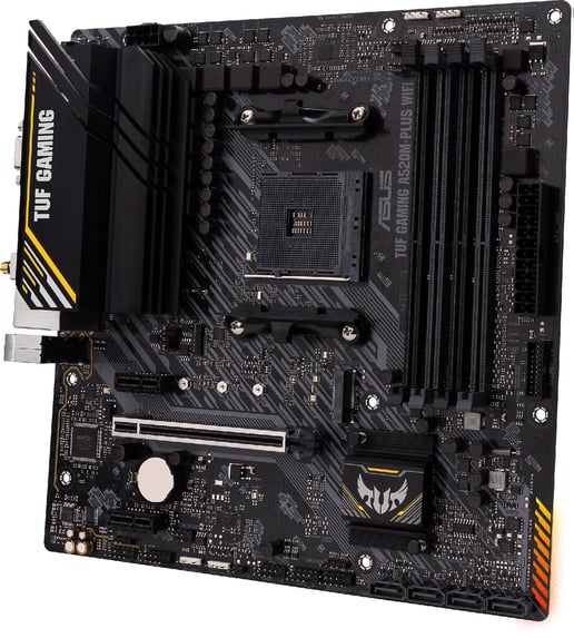 ASUS TUF Gaming A520M-Plus WIFI mATX Motherboard for AMD Socket AM4 CPUs