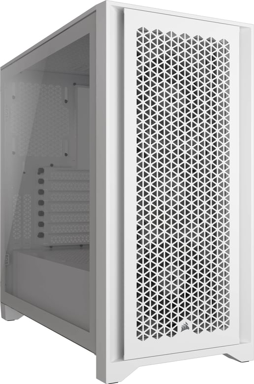 Corsair iCUE 4000D RGB AIRFLOW Mid Tower Gaming Case - White 