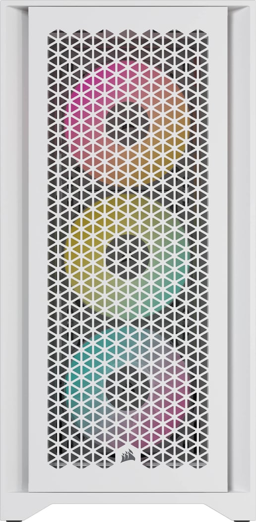 Corsair iCUE 4000D RGB AIRFLOW Mid Tower Gaming Case - White 