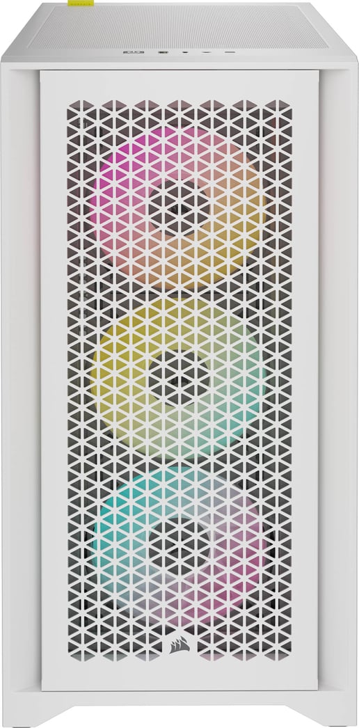 Corsair iCUE 4000D RGB AIRFLOW Mid Tower Gaming Case - White 