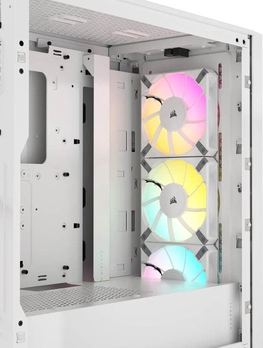 Corsair iCUE 4000D RGB AIRFLOW Mid Tower Gaming Case - White 