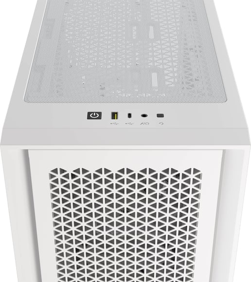 Corsair iCUE 4000D RGB AIRFLOW Mid Tower Gaming Case - White 