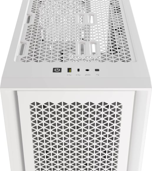 Corsair iCUE 4000D RGB AIRFLOW Mid Tower Gaming Case - White 